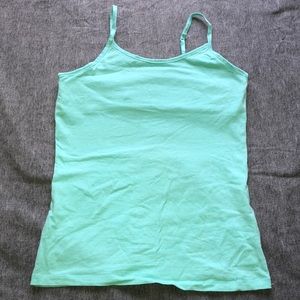 Teal spaghetti strap